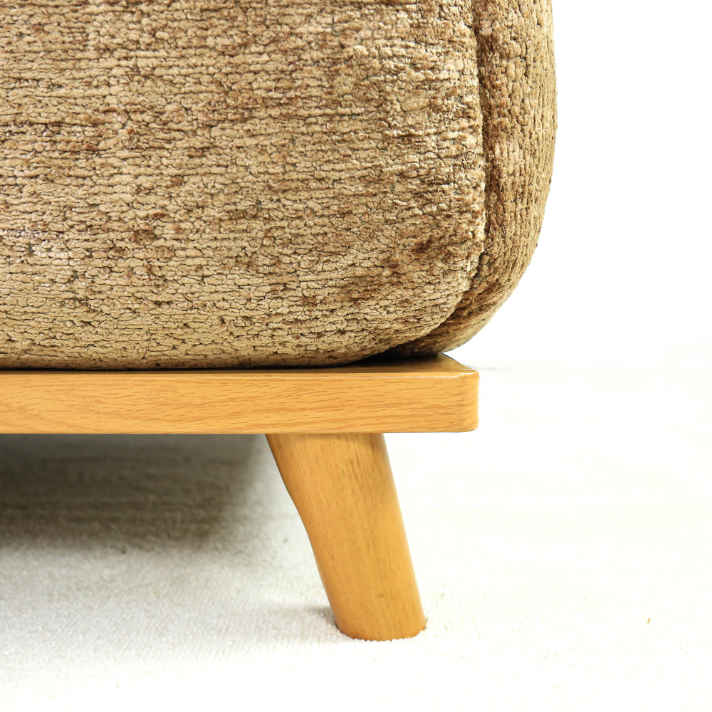brown corduroy couch
