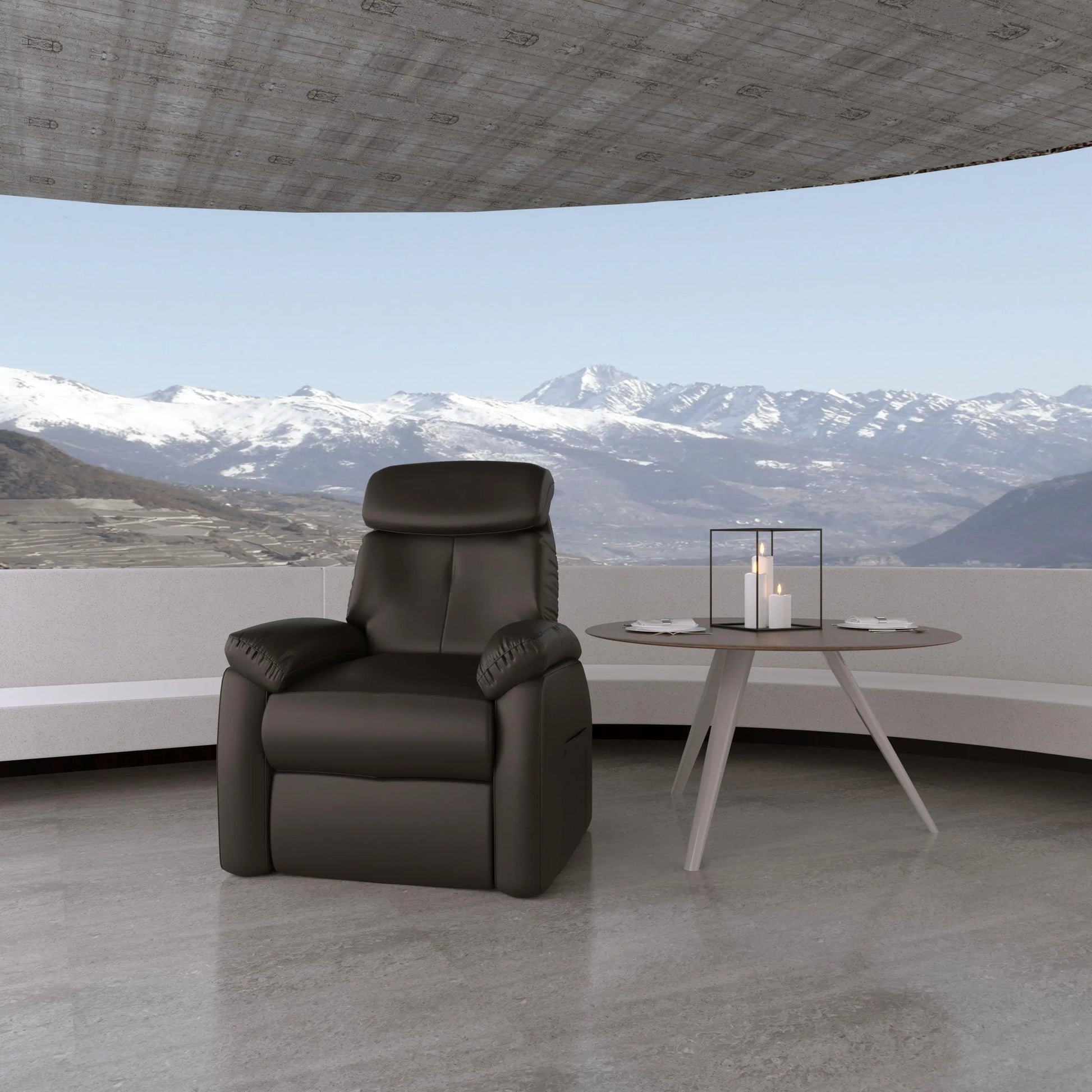 HyPrim Naples Empress Power Leather Recliner Chair