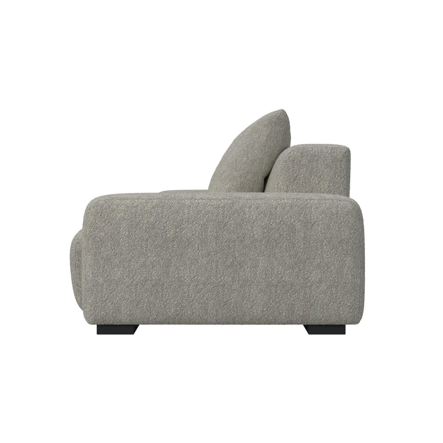 HyPrim Lisbon Tofu 3 Seater fabric sofa with Footstool
