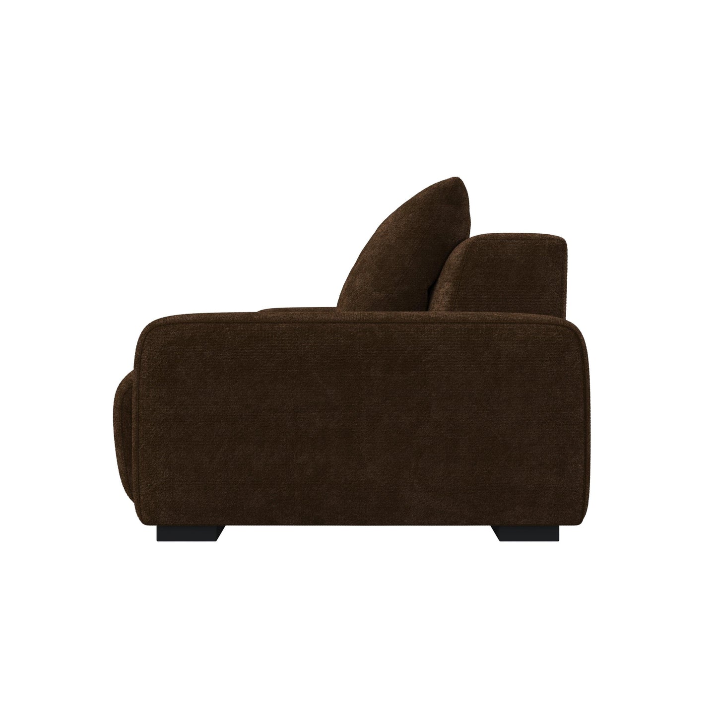 HyPrim Lisbon Tofu 3 Seater fabric sofa with Footstool