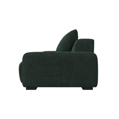 HyPrim Lisbon Tofu 3 Seater fabric sofa with Footstool