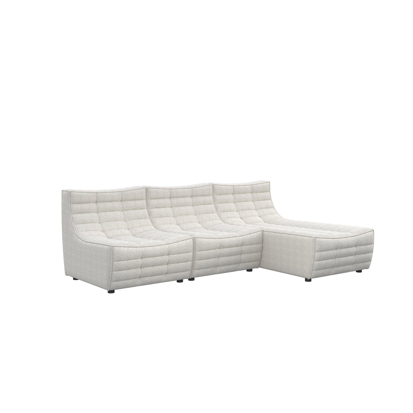 Lisbon Curved Modular Fabric Sofa HyPrim L shape sectional sofa