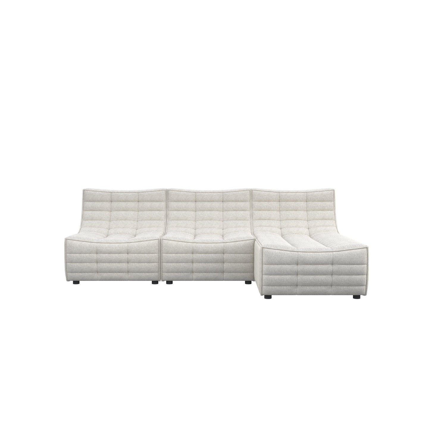 Lisbon Curved Modular Fabric Sofa HyPrim L shape sectional sofa