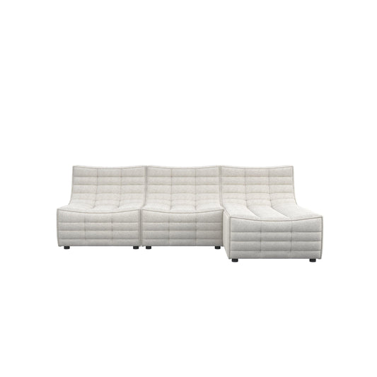 Lisbon Curved Modular Fabric Sofa HyPrim L shape sectional sofa
