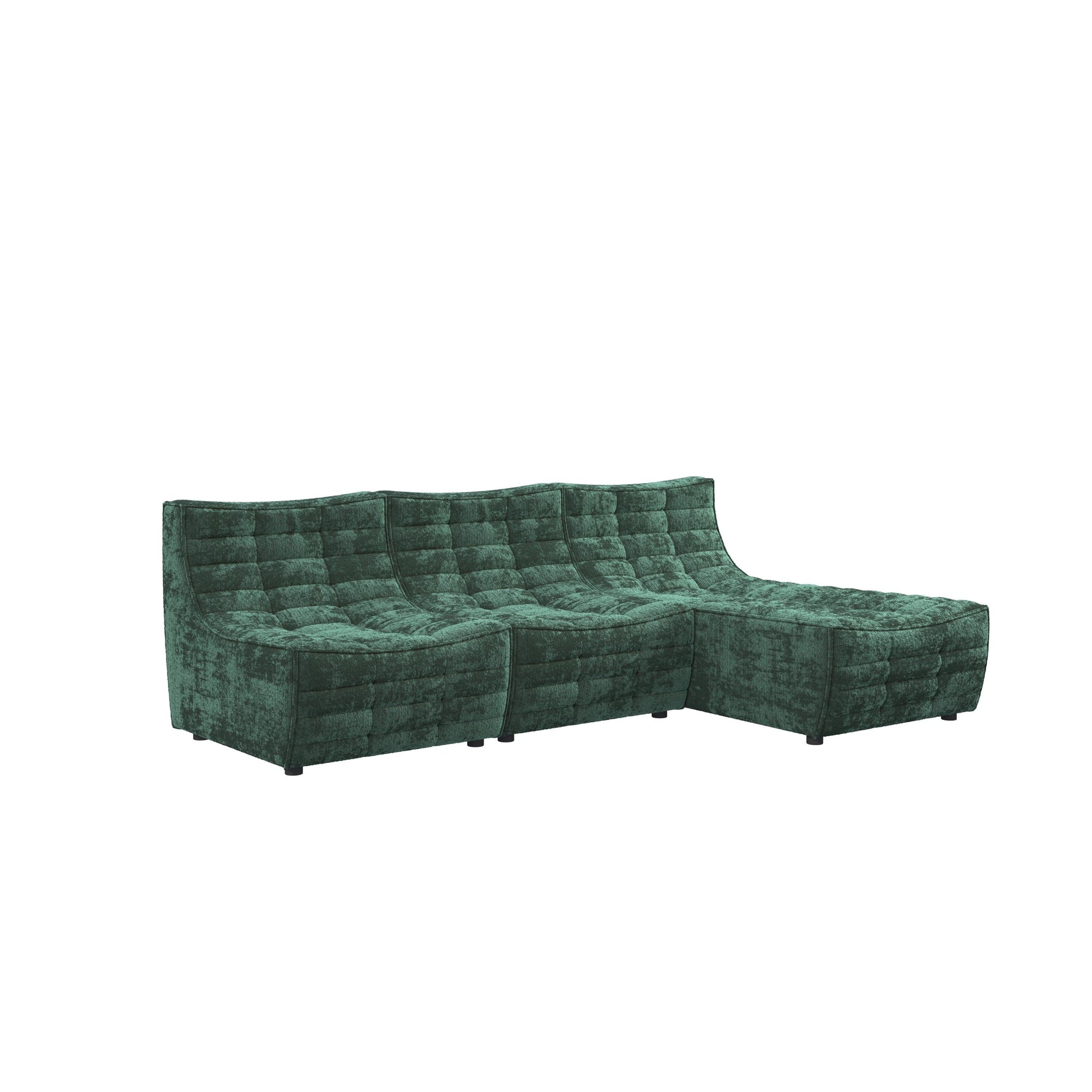 Lisbon Curved Modular Fabric Sofa HyPrim L shape sectional sofa