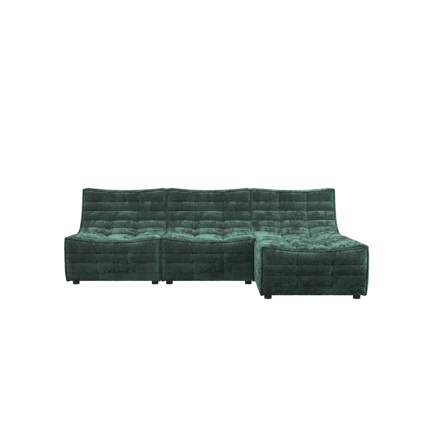 Lisbon Curved Modular Fabric Sofa HyPrim L shape sectional sofa