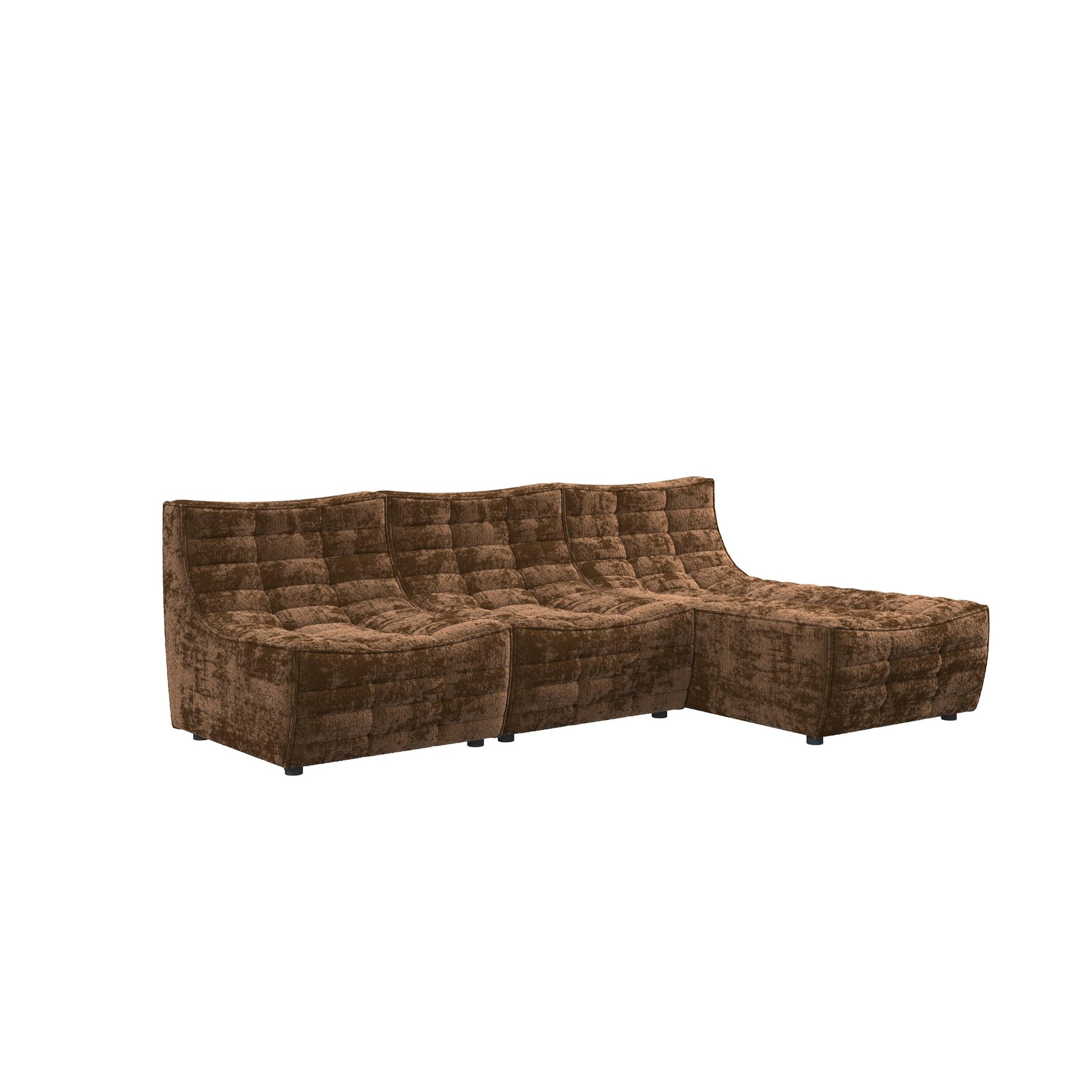 Lisbon Curved Modular Fabric Sofa HyPrim L shape sectional sofa