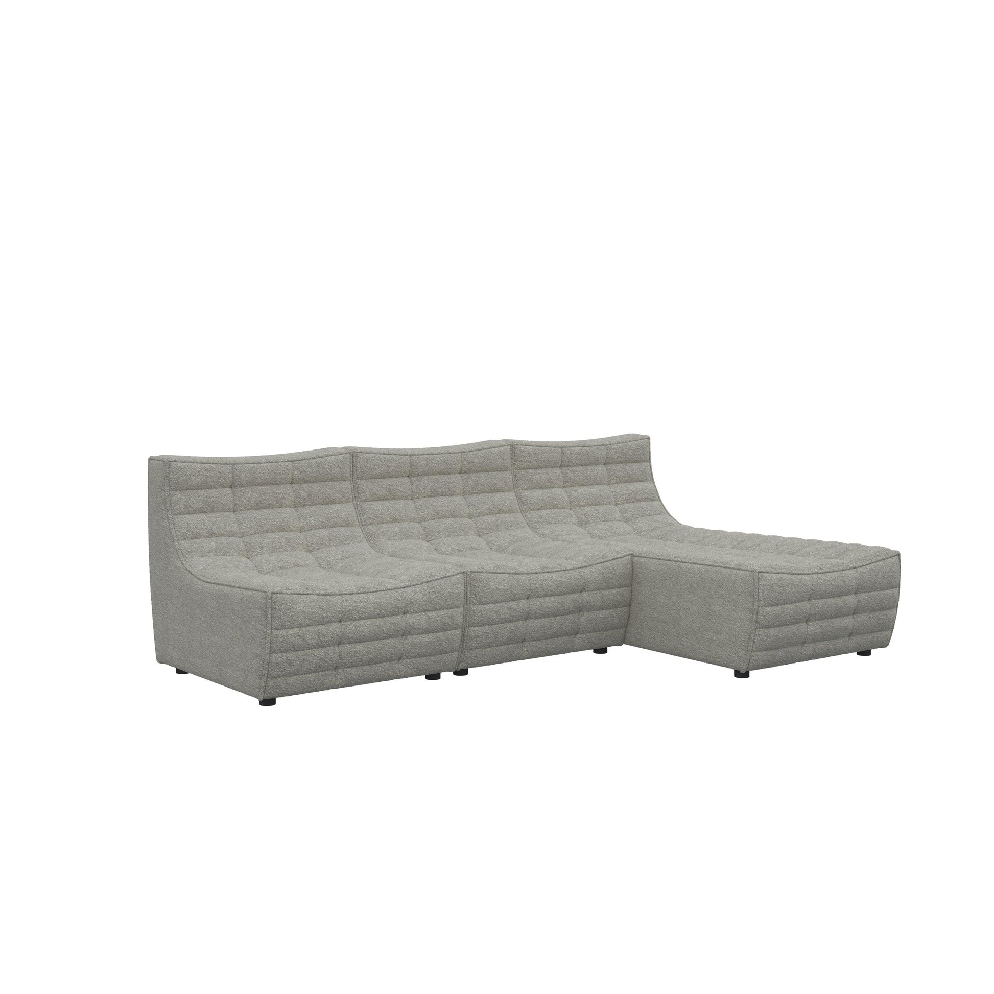 Lisbon Curved Modular Fabric Sofa HyPrim L shape sectional sofa
