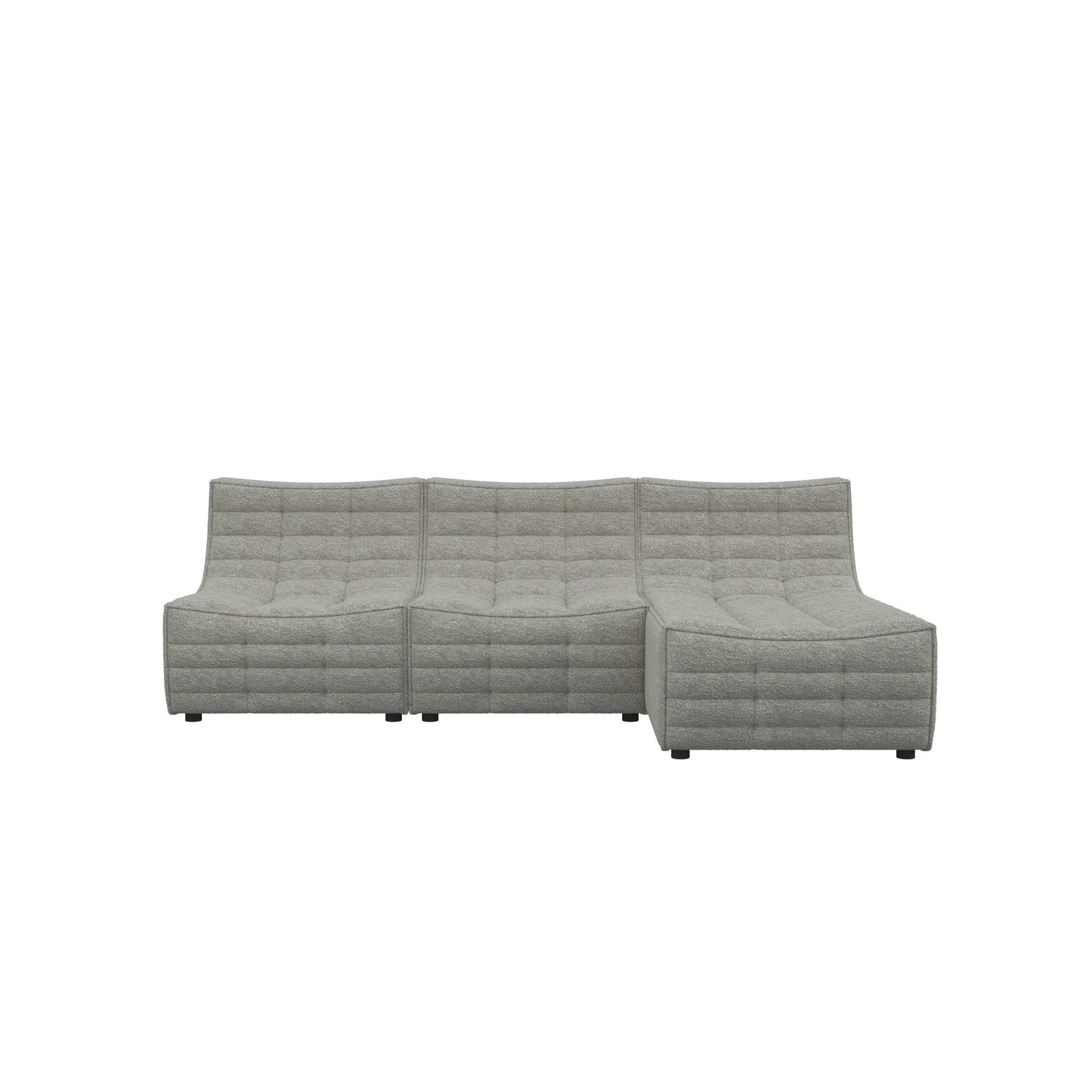 Lisbon Curved Modular Fabric Sofa HyPrim L shape sectional sofa