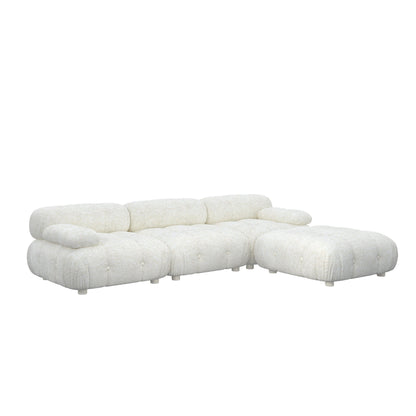 Lisbon Elegant Modular Fabric Sofa HyPrim L shape sectional sofa