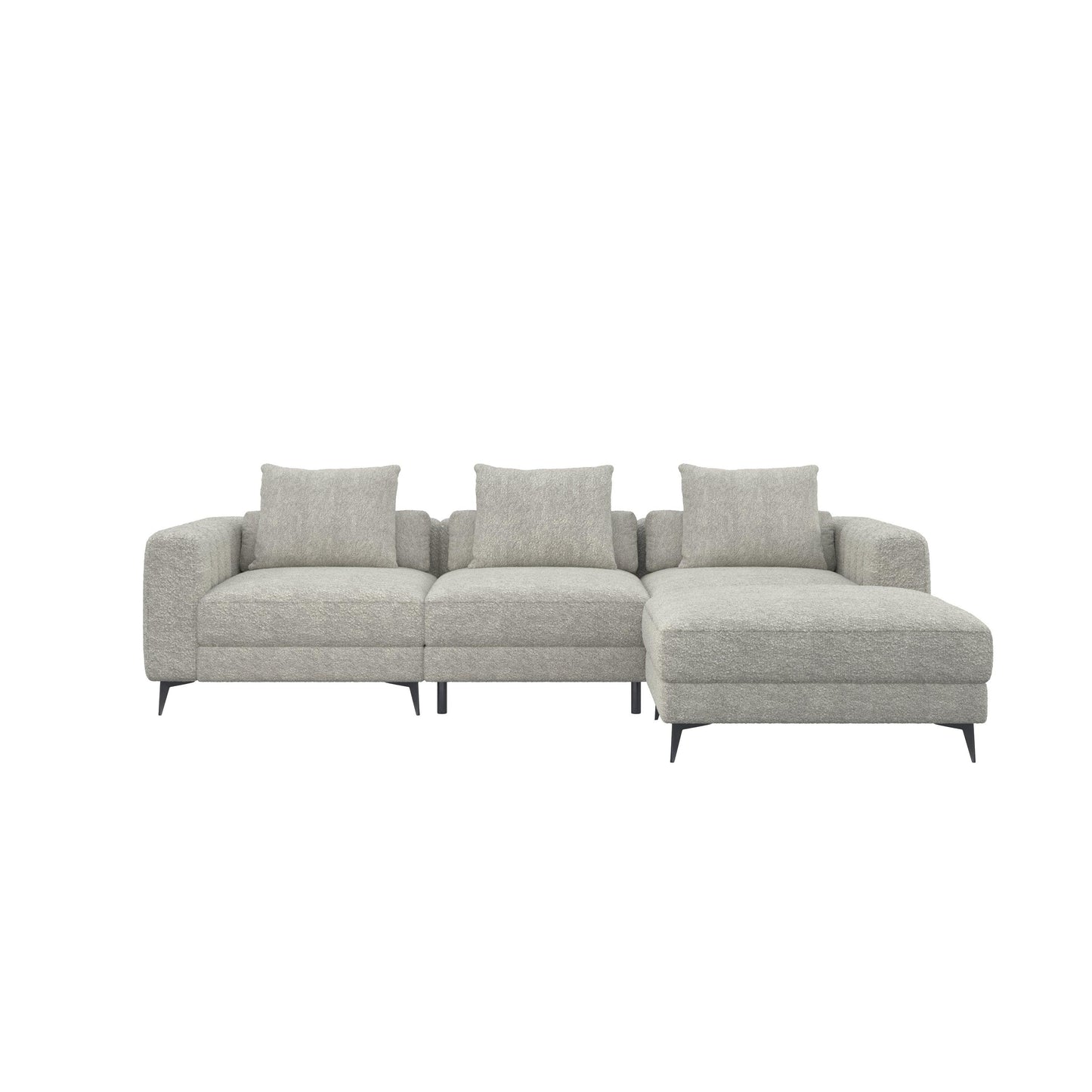 Lisbon Minimalist Modular Fabric Sofa HyPrim L shape sectional sofa