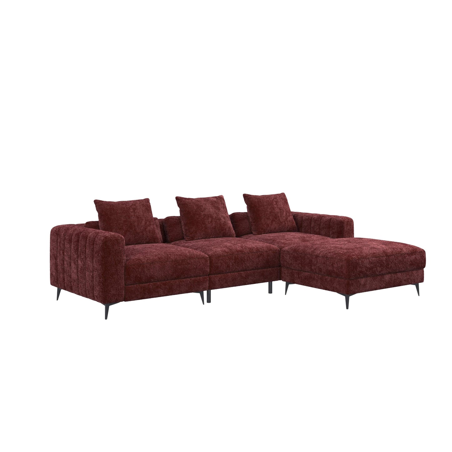 Lisbon Minimalist Modular Fabric Sofa HyPrim L shape sectional sofa