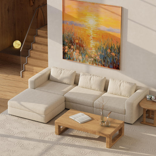 HyPrim Lisbon Brick Modular Fabric Sofa