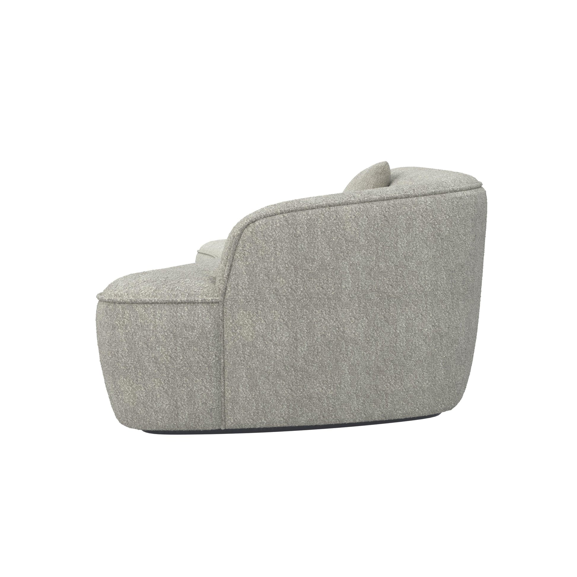 Lisbon Crescent Irregulate Fabric Sofa HyPrim Sectional Sofa