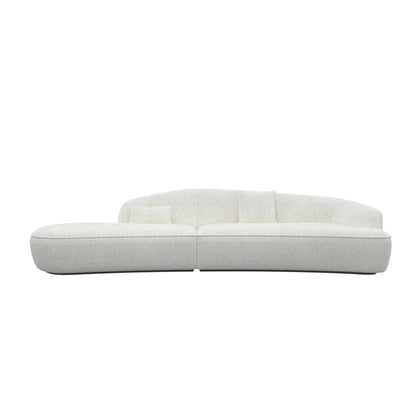 Lisbon Crescent Irregulate Fabric Sofa HyPrim Sectional Sofa