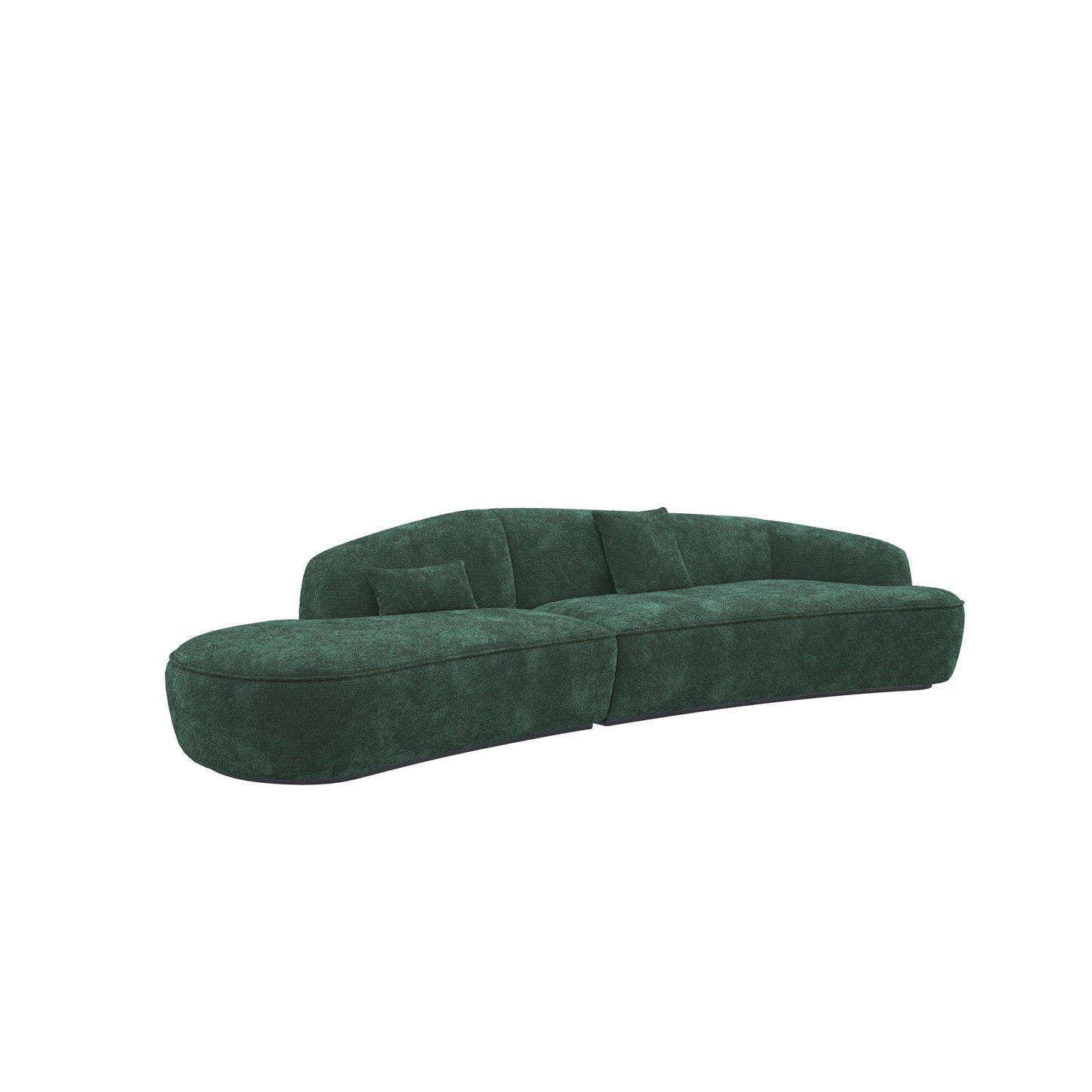Lisbon Crescent Irregulate Fabric Sofa HyPrim Sectional Sofa