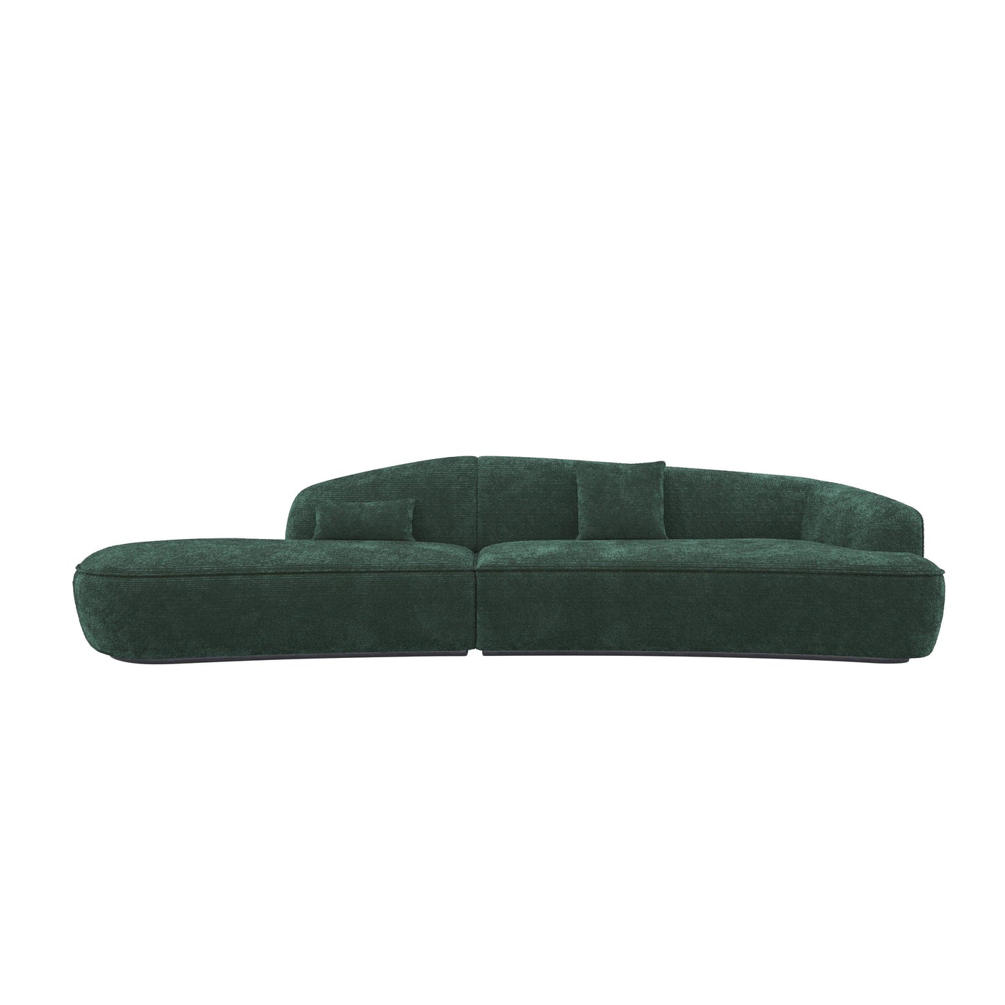 Lisbon Crescent Irregulate Fabric Sofa HyPrim Sectional Sofa