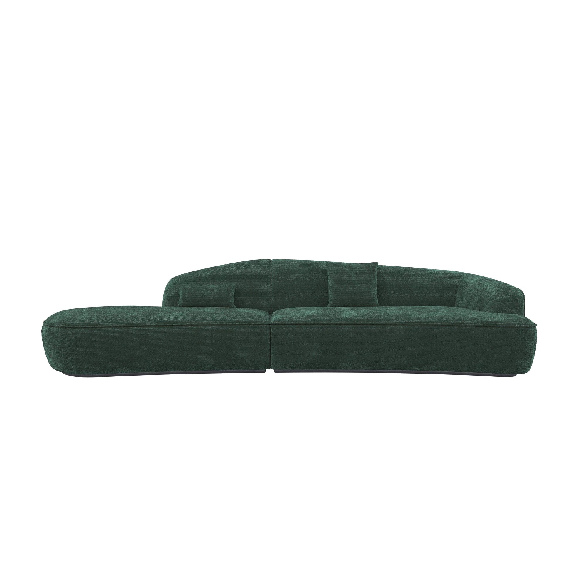 Lisbon Crescent Irregulate Fabric Sofa HyPrim Sectional Sofa