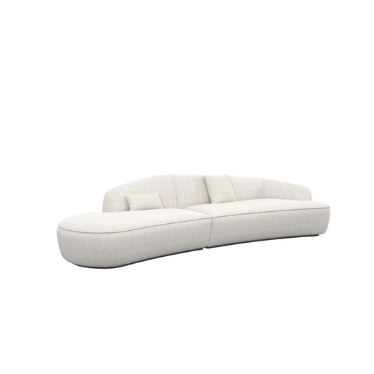 HyPrim Lisbon Crescent Irregulate Fabric Sofa
