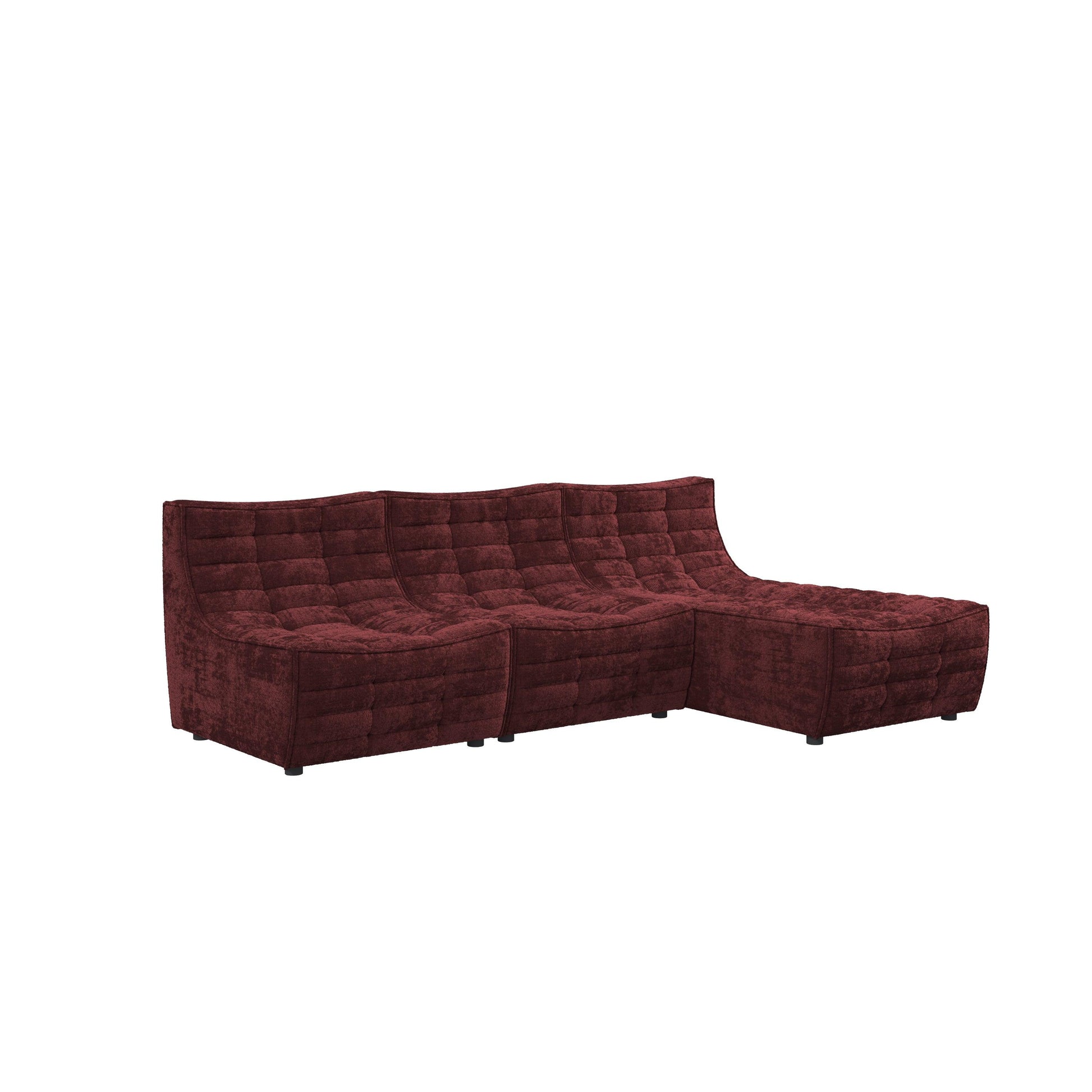 Lisbon Curved Modular Fabric Sofa HyPrim L shape sectional sofa