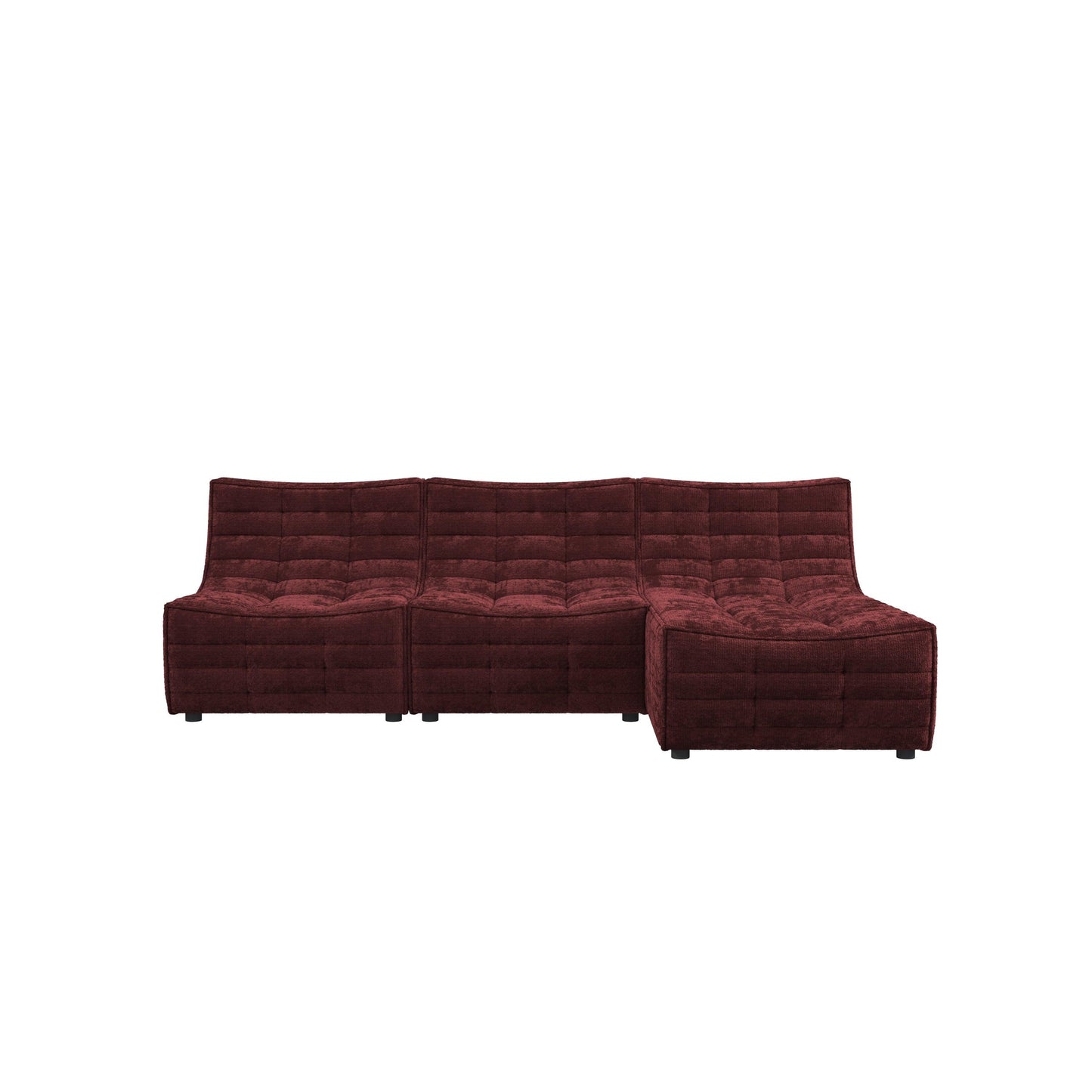 Lisbon Curved Modular Fabric Sofa HyPrim L shape sectional sofa