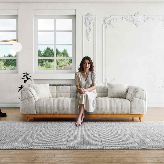 HyPrim San Marino 3 Seater Cloud Fabric Sofa