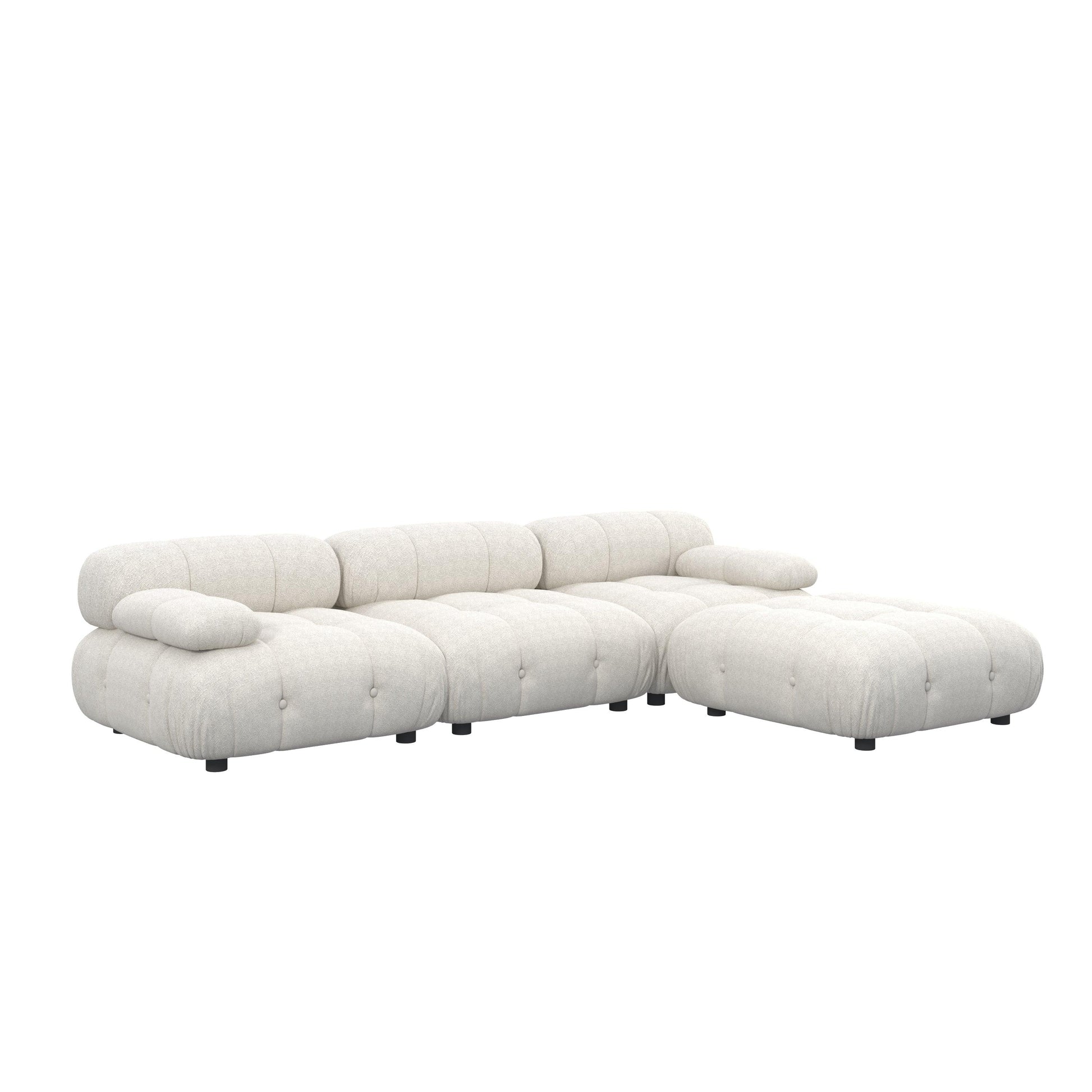 Lisbon Elegant Modular Fabric Sofa HyPrim L shape sectional sofa