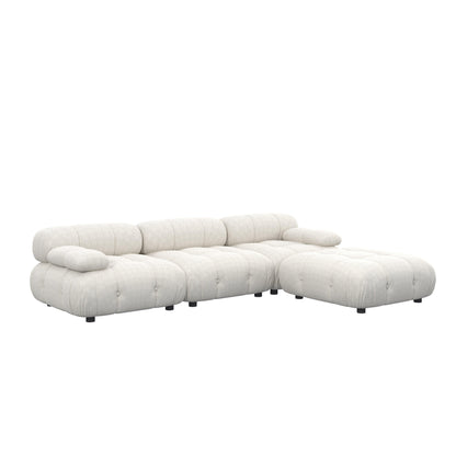Lisbon Elegant Modular Fabric Sofa HyPrim L shape sectional sofa