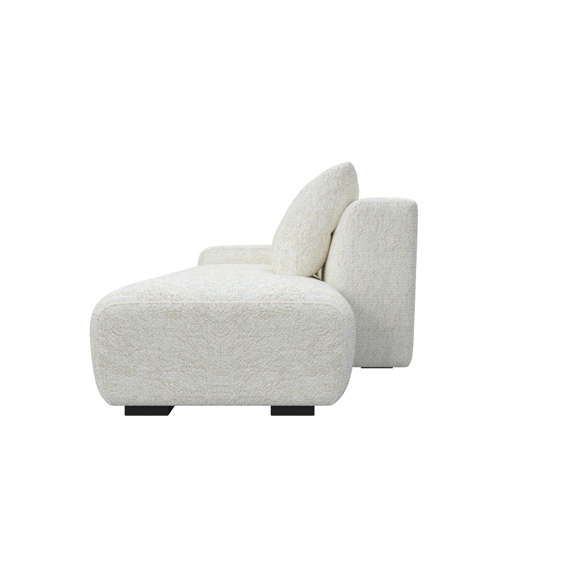 Lisbon Open Tofu Fabric Sofa with Footstool HyPrim Sectional Sofa