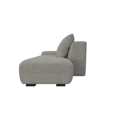 Lisbon Open Tofu Fabric Sofa with Footstool HyPrim Sectional Sofa