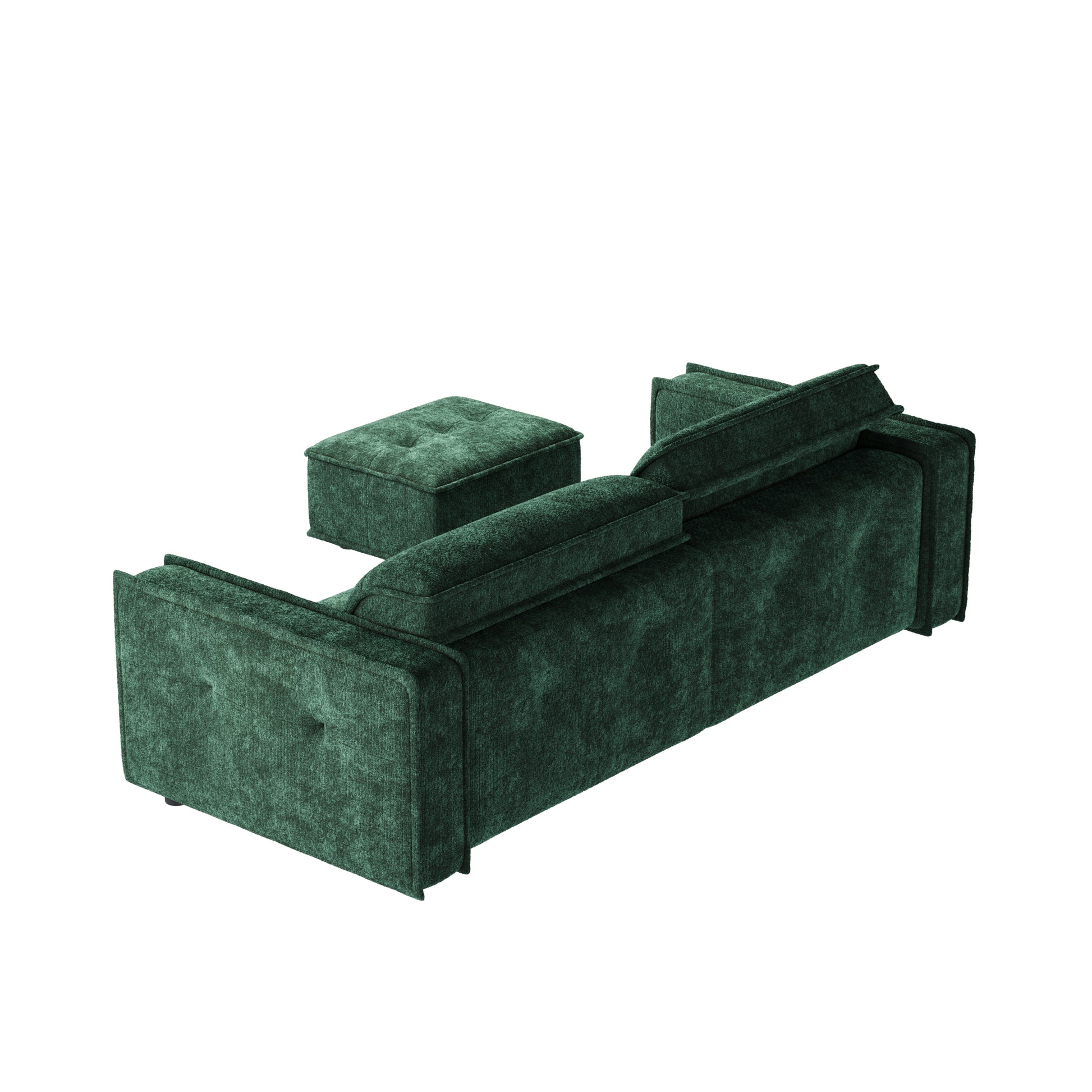 HyPrim Lisbon Audrey Olive Drab Fabric Sofa