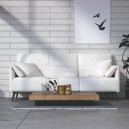 HyPrim Lisbon Boat  White Fabric Sofa