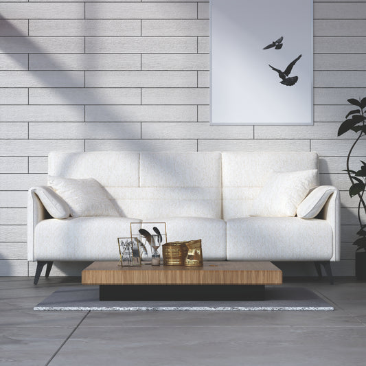 HyPrim Lisbon Boat  White Fabric Sofa