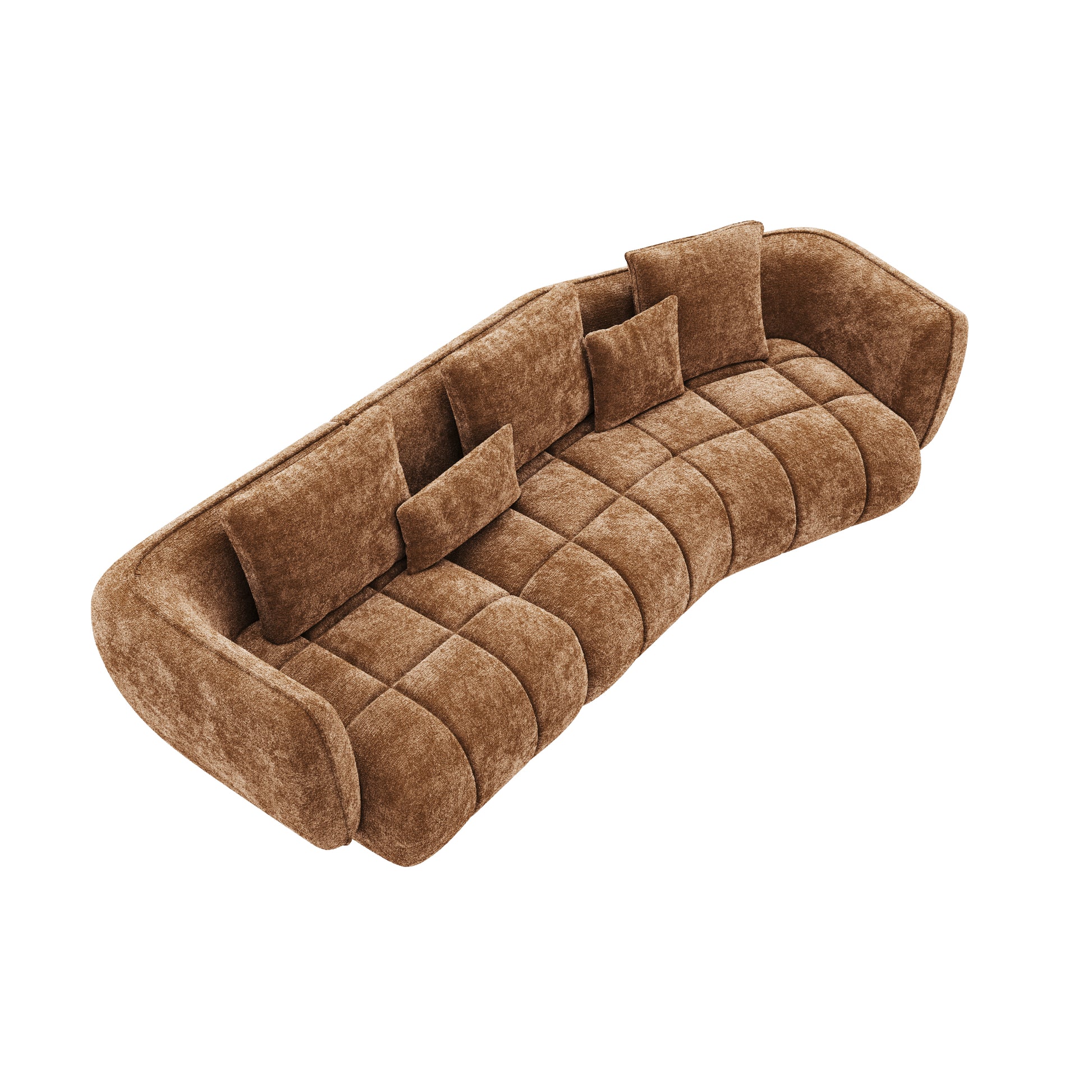 HyPrim Lisbon Claire Chocolate Fabric Loveseat