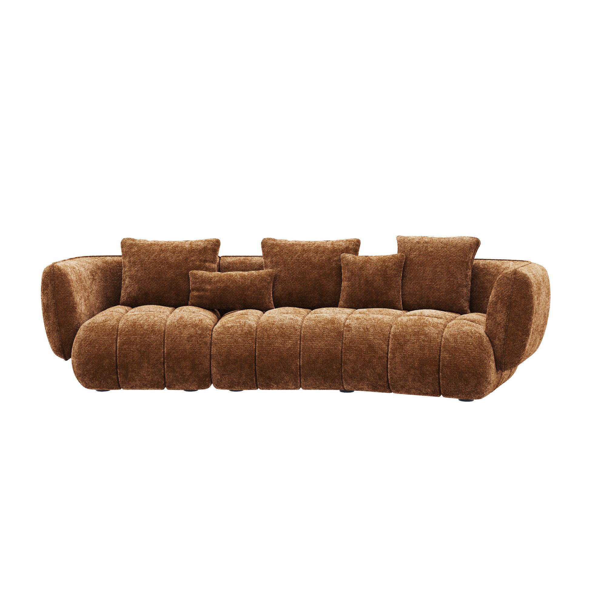 HyPrim Lisbon Claire Chocolate Fabric Loveseat