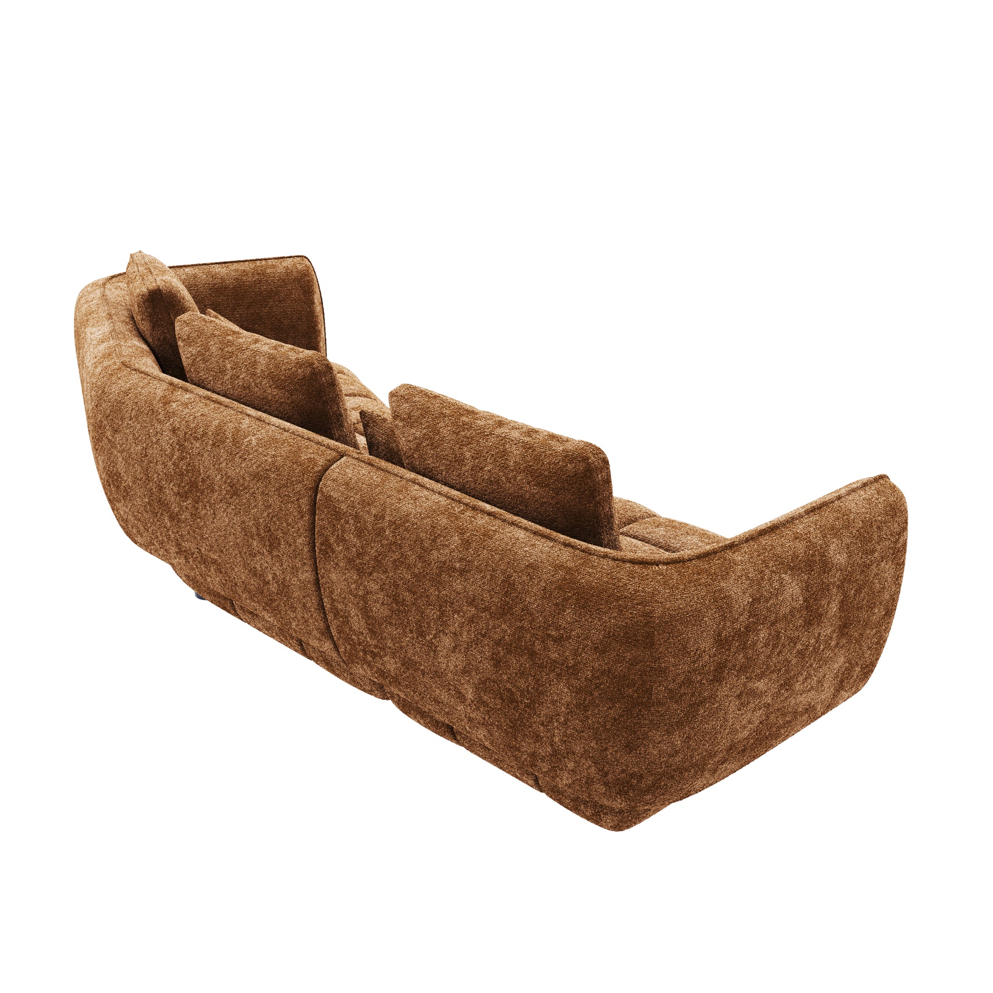 HyPrim Lisbon Claire Chocolate Fabric Loveseat