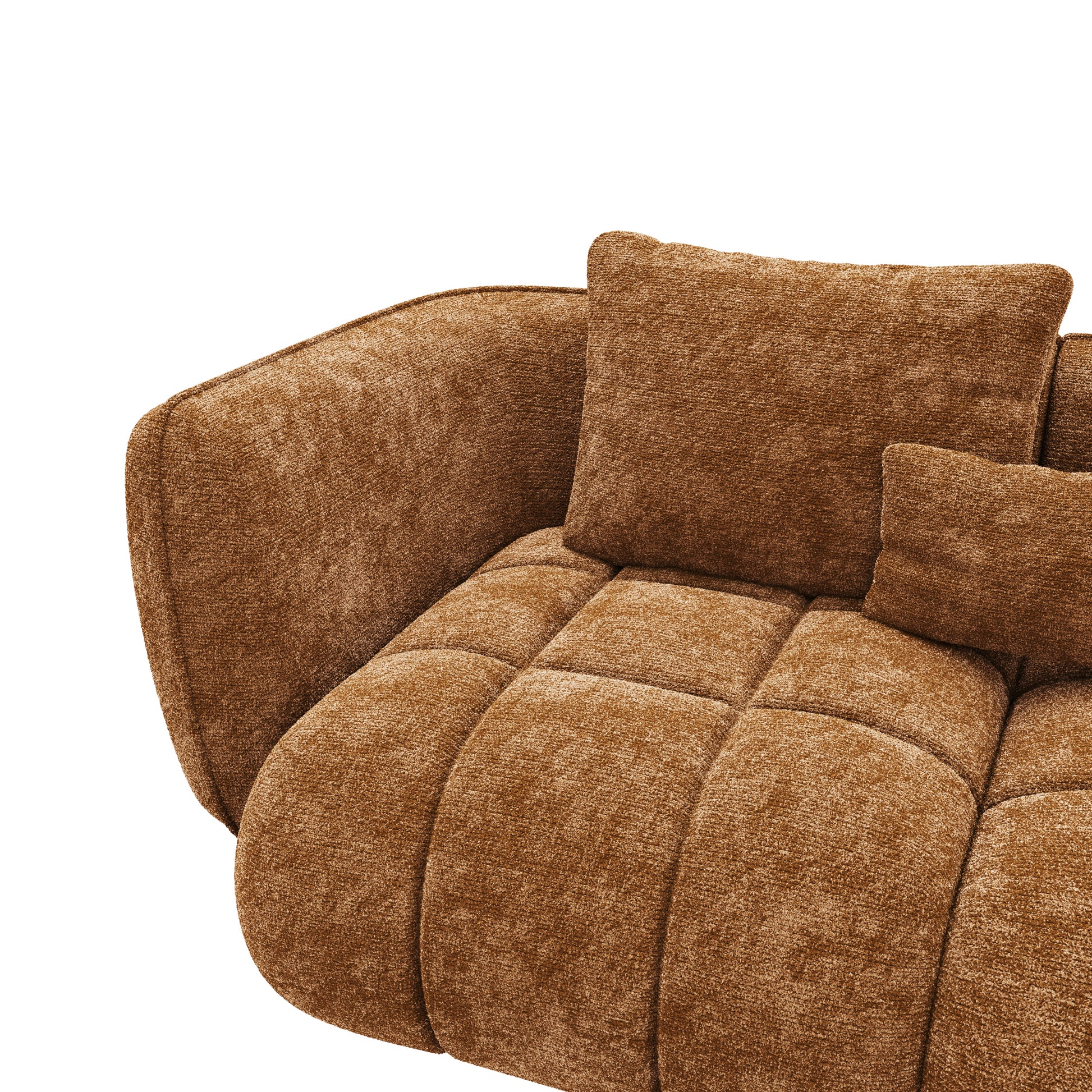 HyPrim Lisbon Claire Chocolate Fabric Loveseat