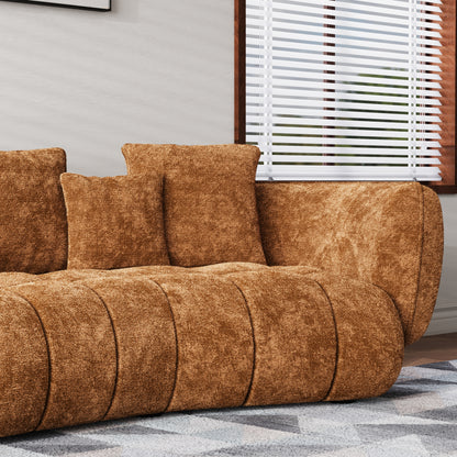 HyPrim Lisbon Claire Chocolate Fabric Loveseat