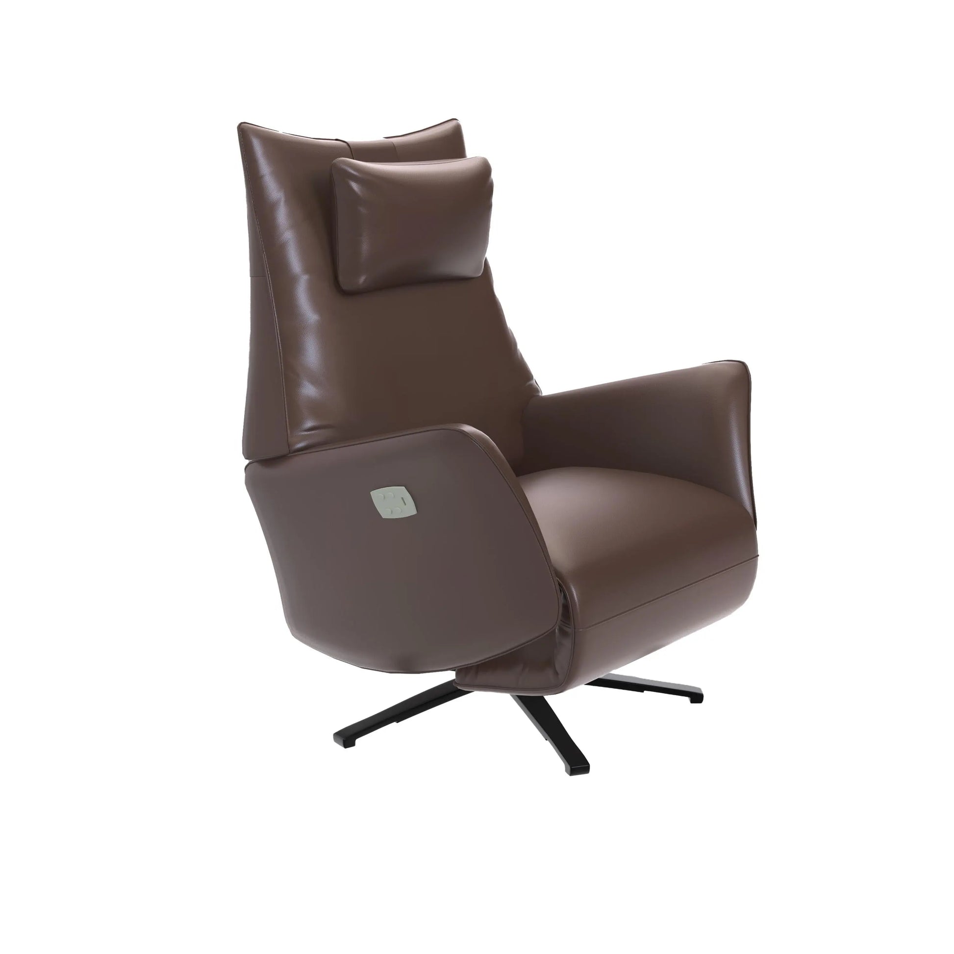 Naples Nimble Swivel Leather Power Recliner HyPrim