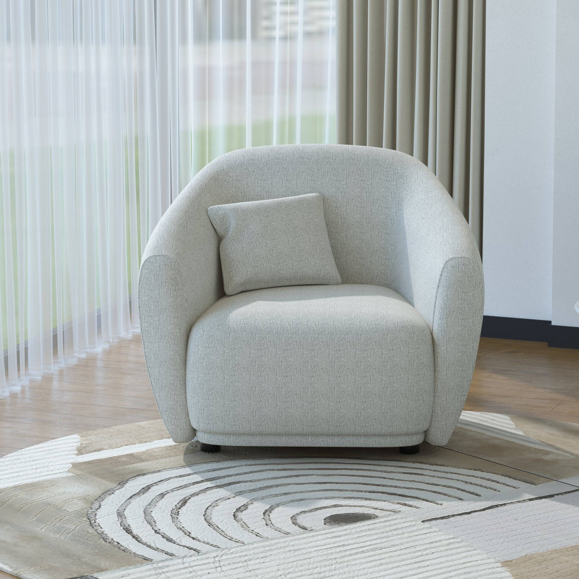HyPrim Florence Shuke Camel Fabric Chair