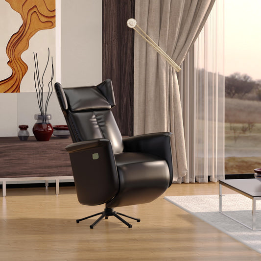 Naples Enfold  Nappa Leather Power Recliners HyPrim Power Recliner Chair
