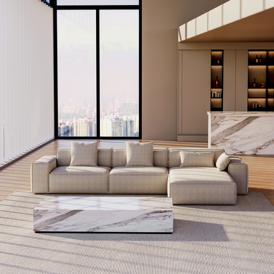 HyPrim Lisbon chenille Fabric Sofa